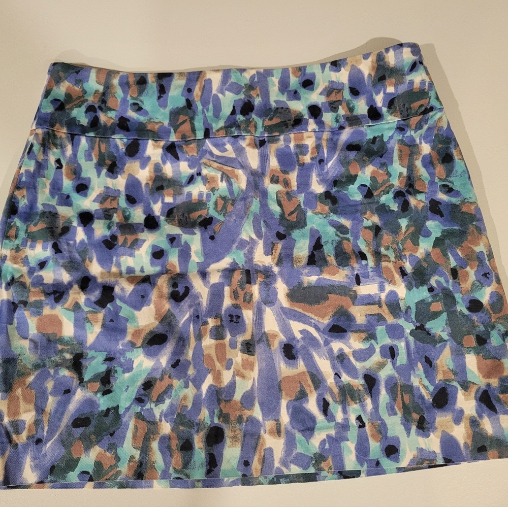 LOFT Ann Taylor Lined Colorful Skirt Size 12